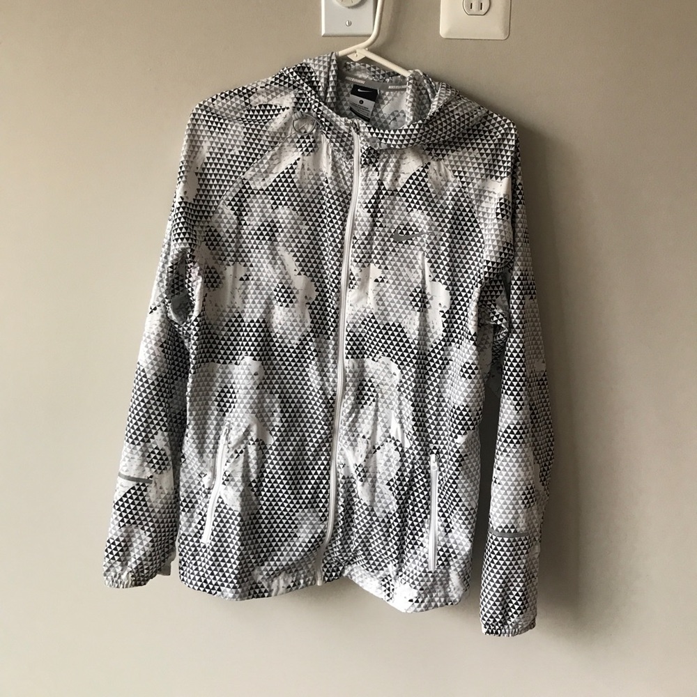 Lightweight hooded Nike running jacket